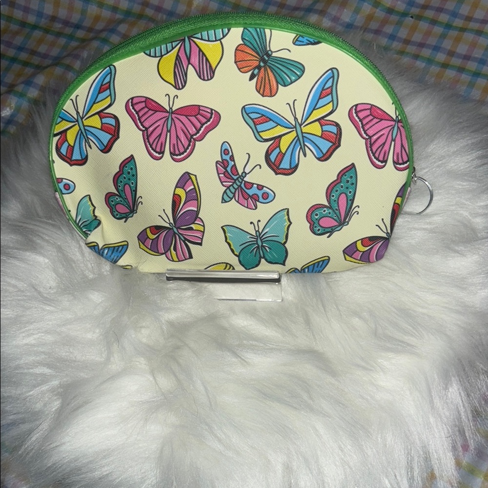 Colorful Butterfly Print Pouch with Butterfly anklet!